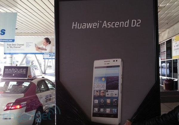 Huawei presents a 5-inch Ascend D2 at CES 2013