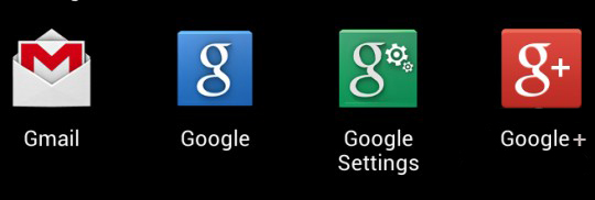 The green Google Settings – nothing to worry about