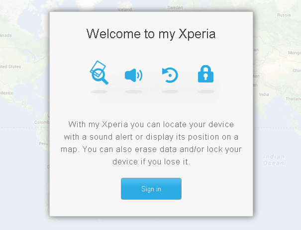 Sony rolls out “my Xperia” phone tracking app