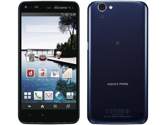 Sharp Aquos Phone Zeta SH-01F in navy blue
