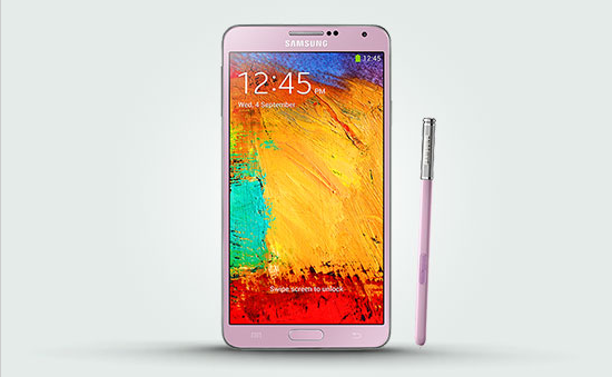 The pink variant of Galaxy Note 3 phablet arrives in the UK