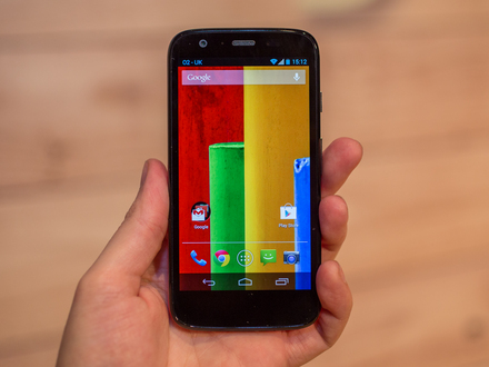 Motorola Moto G boasts the sharpest display in its class, 4.5-inches with 720p