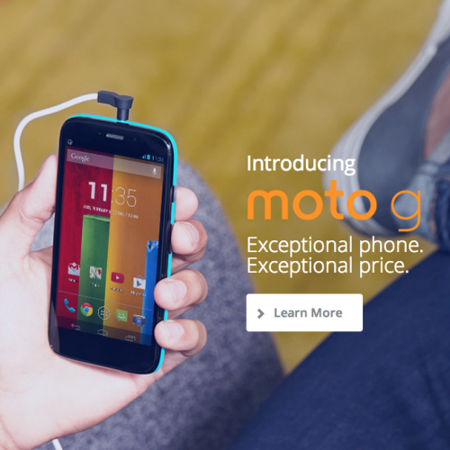 Motorola Moto G costs less than $200