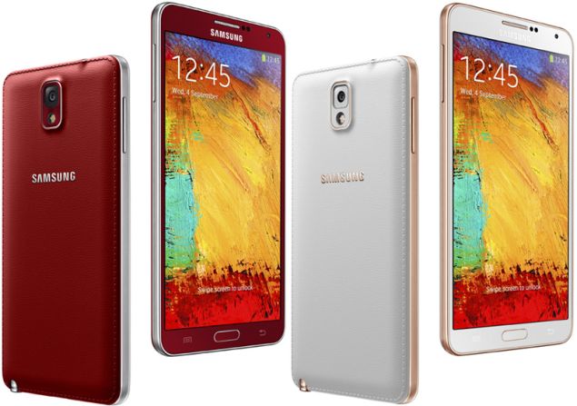 Galaxy Note 3 will be available in two more color options in Q1 – red and rose gold