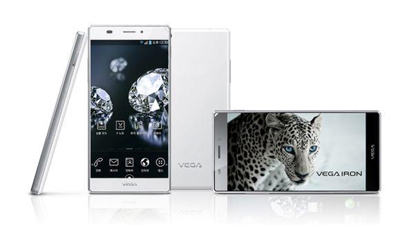 Pantech Vega Iron 2 promo shot of the smartphone from 2013