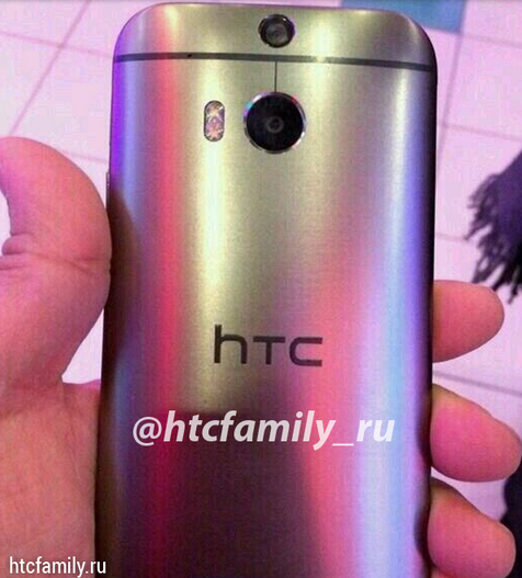HTC M8 now seen with shiny back