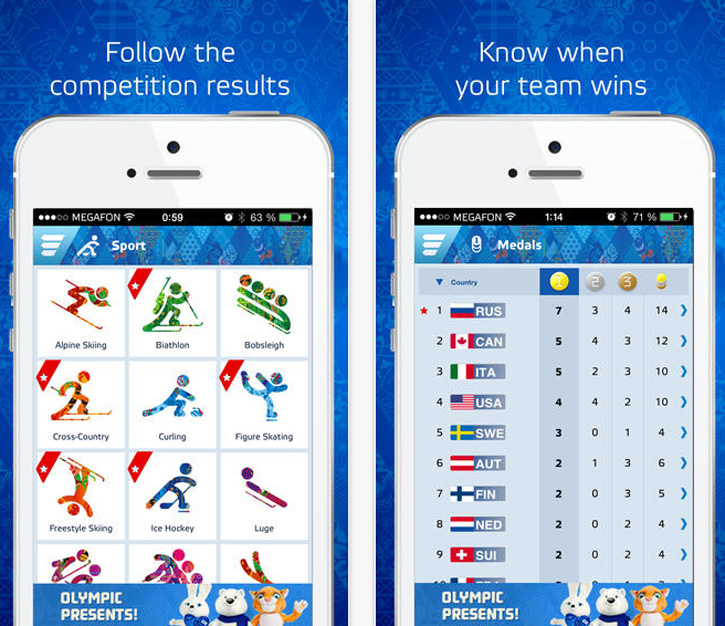 sochi winter olympics android applications