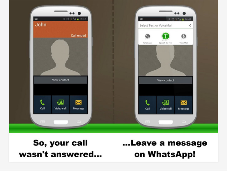 whatsapp voice mail and voice sms